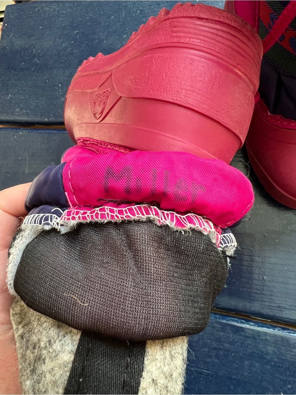 SOREL Kids Size 6 Pink Purple Insulated Waterproof Winter Snow Boots - Picture 10 of 10